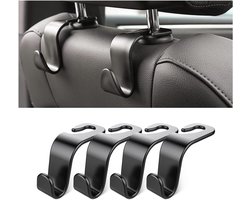 Auto organizer - autostoel organizer - hoofdsteun haken - haakjes - hanger - kleerhanger - handtassen - boodschappen - kleding - 4 stuks - Auto Accessoires