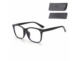 LC Eyewear Computerbril - Blauw Licht Bril Zonder Sterkte - Blue Light Glasses - Beeldschermbril - Design - Unisex - Zwart