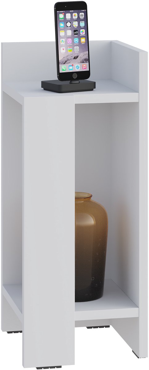 Hocus Picus Nachtkastje 2 Planken - Wit - 25x27x60 cm