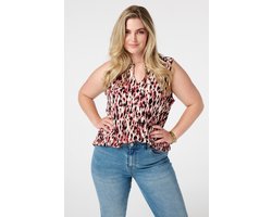 MS Mode Top Mouwloze top met print