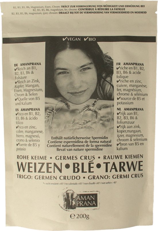Amanprana Tarwekiemen raw 200 Gram