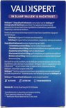Valdispert Slaap & Nacht Advanced verpakking met "IN SLAAP VALLEN & NACHTRUST" en "Gluten Vrij, Lactose Vrij, Vegan Ingrediënten".