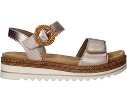 Remonte Gouden Leren Dames Sandalen - Goud - 41