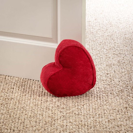LOVE - Deurstopper 26x24x10 cm hartje - True Red - rood