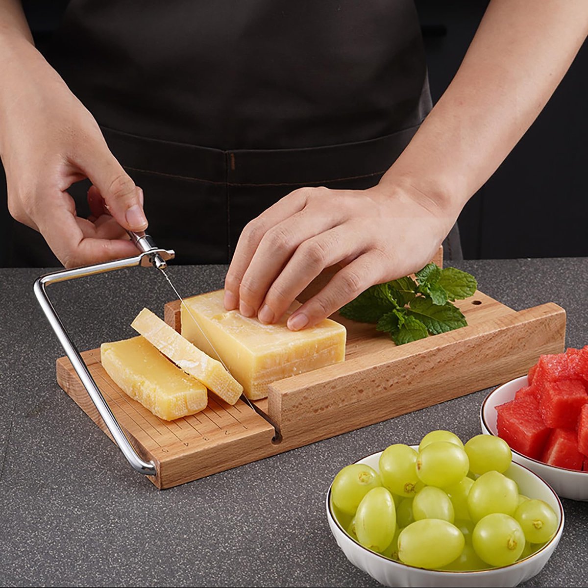 Ibenzoa® Complete Doe-Het-Zelf Zeepmaak Set met Roestvrijstalen Snijder en Houten Vorm voor Beginners