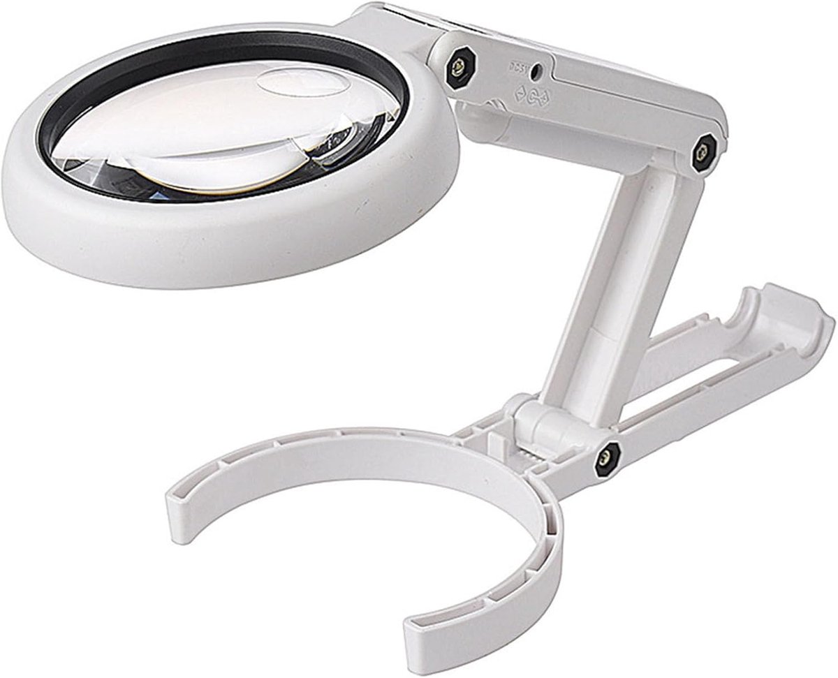 DailySupplies® Vergrootglas Met Verlichting - Loeplamp met Led Verlichting - Wit