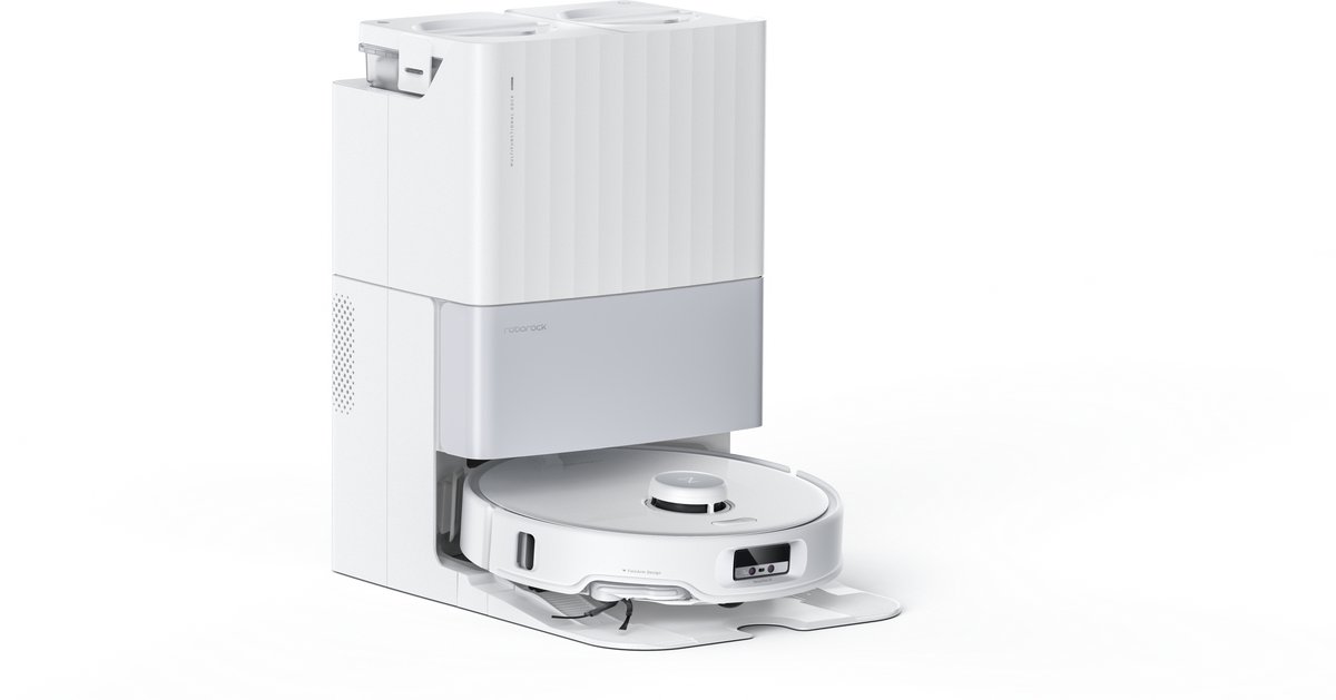 Afbeelding 2 van Roborock Qrevo Edge robotstofzuiger - 18500Pa - met dweilfunctie&Liftable mop - anti-verstrengeling - AI obstakelvermijding - AdaptiLift-chassis - Hete Lucht Drogen - 75 °C heet water mopwas - Zelfreinigend - individuele tapijtstrategie -videogesprek