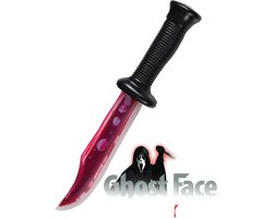 Fun World Bebloed Mes met Ingebouwd Druipend Nepbloed Halloween Nep Mes met Bloed Horror Wapen Halloween Decoratie Verkleedaccessoire Ghost Face - Nepmes met theatrale bloedvloeistof