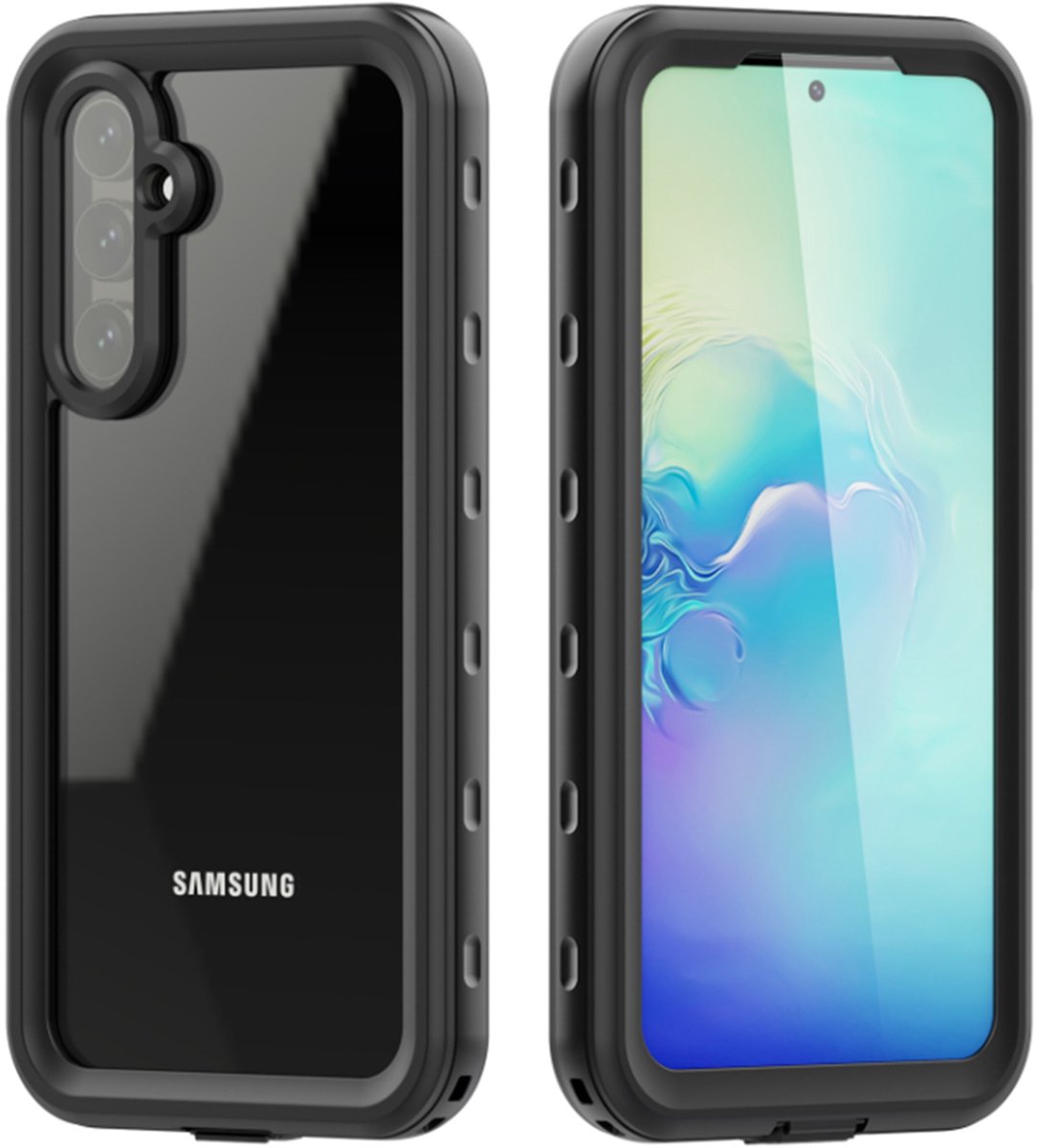 Redpepper Dot Plus Waterproof Backcover geschikt voor Samsung Galaxy A54 (5G) - Zwart