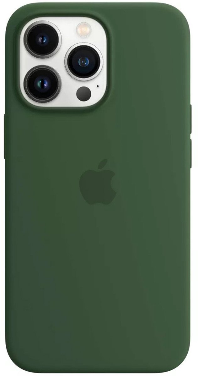 Apple - Siliconen hoesje - MagSafe - iPhone 13 Pro Max - Klaver Groen