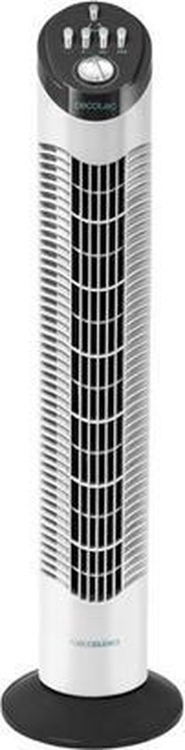 Cecotec Stille torenventilator - Toren ventilator staand - Timer - Wit