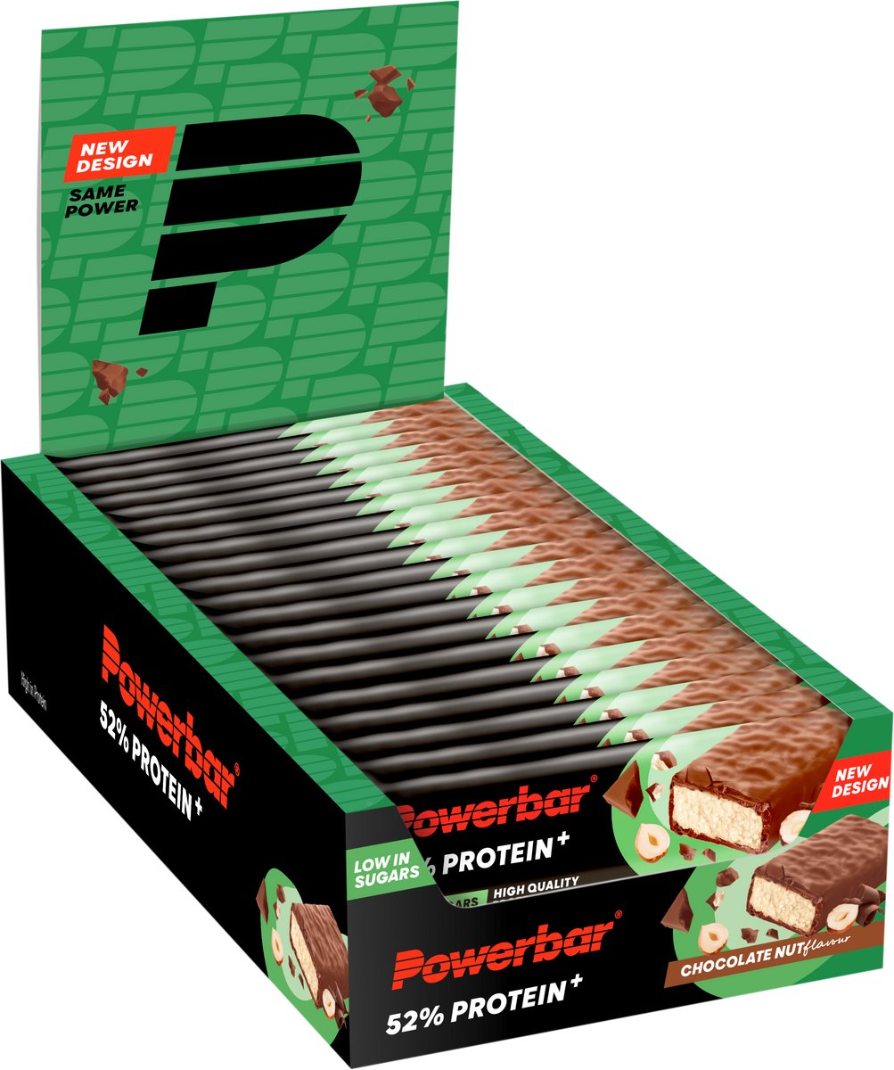 Goedkoopste Powerbar eiwitreep | Protein Bar 52 | Chocolate Nut - 20x50g