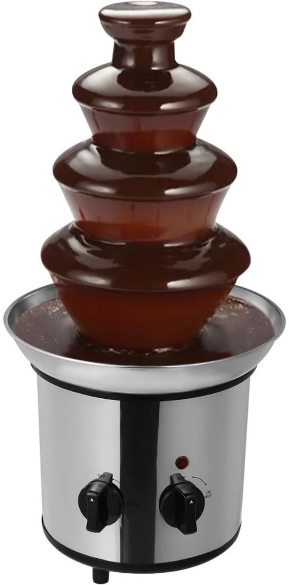 DailySupplies® Chocoladefontein - Chocoladefondue - Zilver