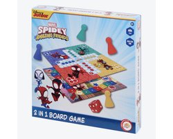 Spiderman / Spidey 2-in-1 Bordspel - Erger je niet & Ganzenbord - Familiespel / Bordspel - 2 in 1 Bo
