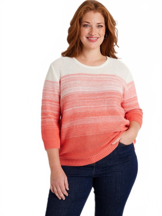 Pull doux à manches 3/4 en coton