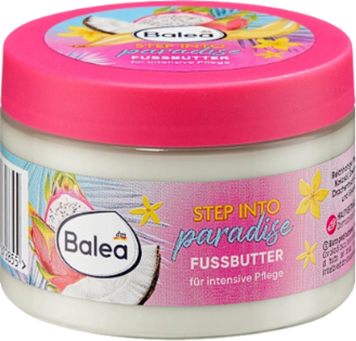 Balea Voetboter - Step into Paradise | 1x 150 ml - Met sheaboter, kokosolie, drakenvruchtenextract en glycerine