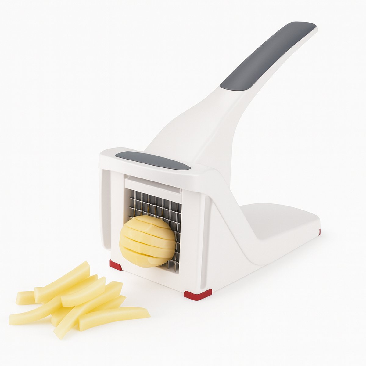 Bol.com Zyliss Frietsnijder / Patatsnijder – 2 roestvrijstalen messen (7 & 9 mm) – Groentesnijder – Antislip – Vaatwasserbestendig aanbieding