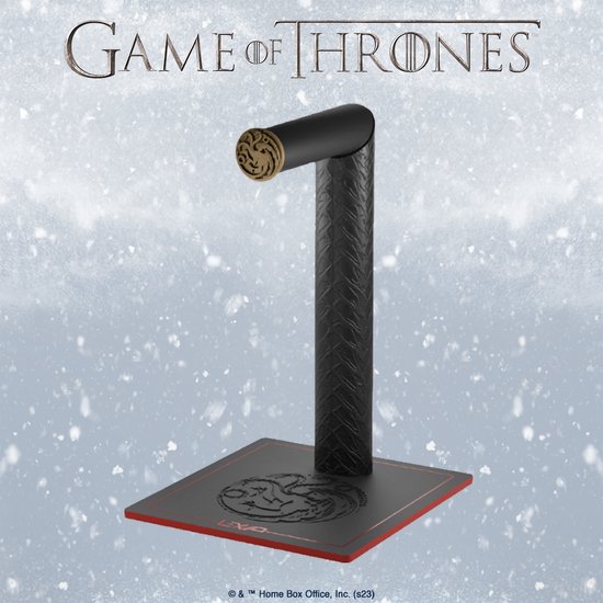 Lexip x Warner Game of Thrones Targaryen Dragon Design Gaming Headset Stand, Black/Red/Gold