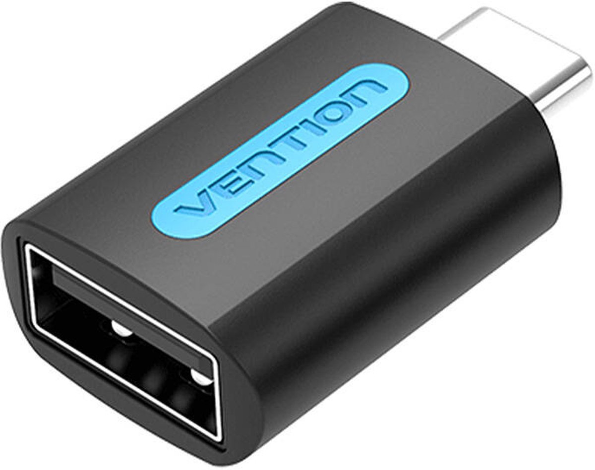 Vention CDTB0 tussenstuk voor kabels USB C USB A Zwart