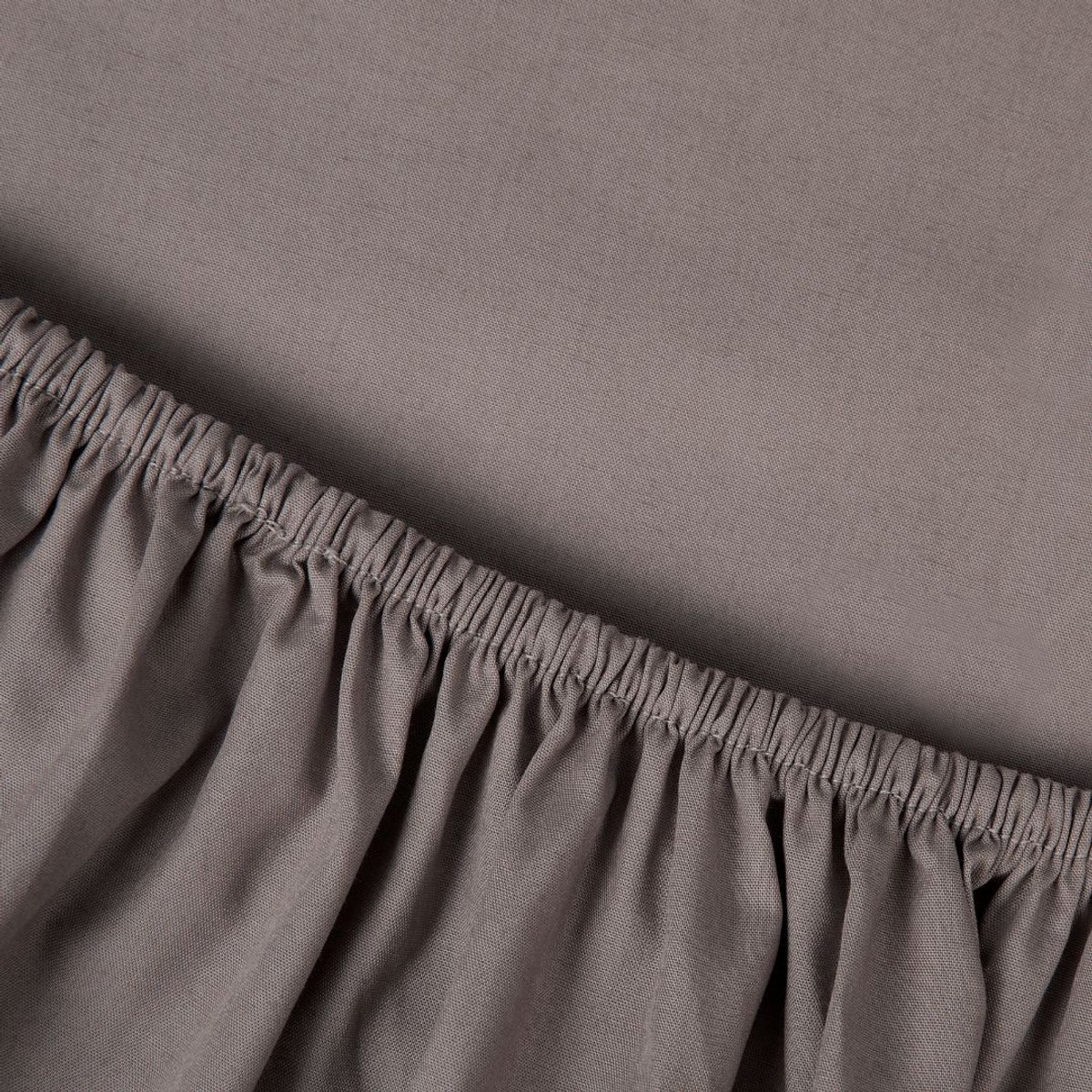 kayori Kai Splittopper Hoeslaken Katoen - 180x200cm - Taupe