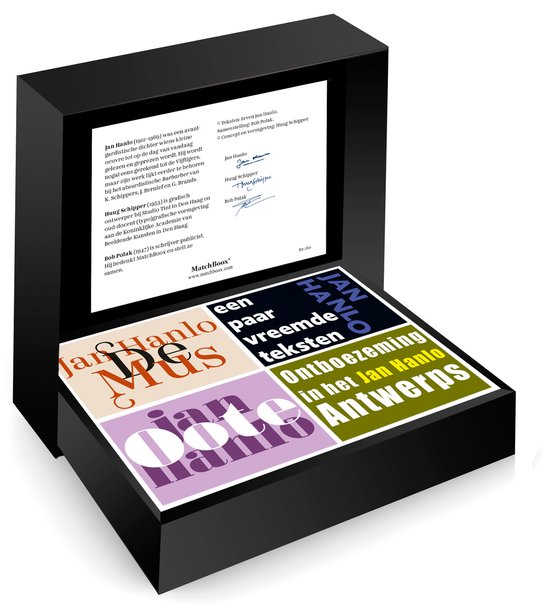 Jan Hanlo Serie - Unieke handgemaakte uitgave verpakt in een luxe geschenkdoos van MatchBoox - Kunstboeken