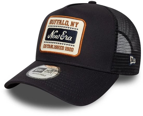 Casquette ajustable New Era Patch Navy 9FORTY A-Frame Trucker
