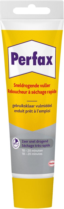 Foto: Perfax instant muurvuller 300gr muurvuller muur plafond vuller wit overschilderbare muurvuller instant muur reparatiemiddelen 