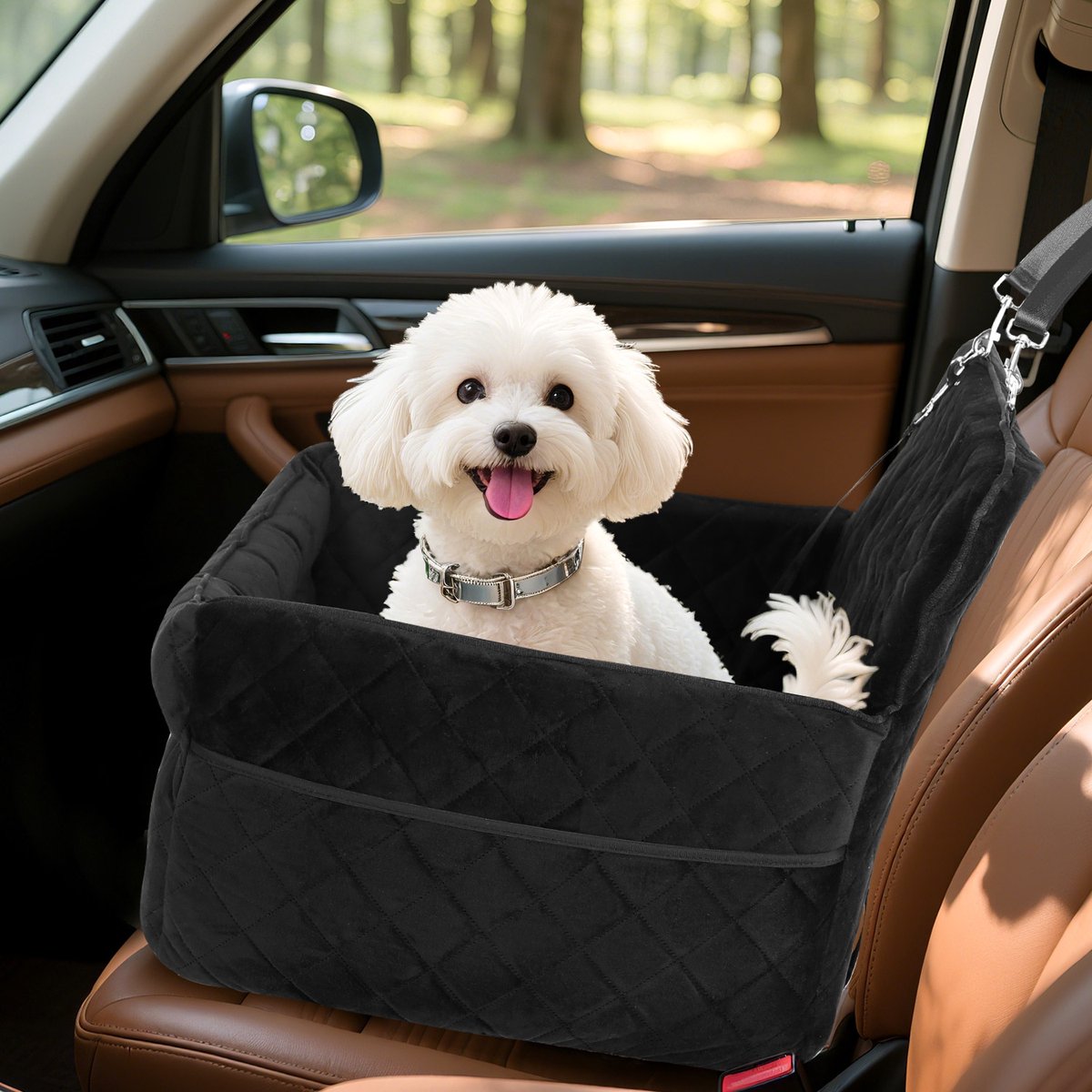 Autostoel voor honden – Hondenmand Auto – Geschikt voor kleine en middelgrote honden en katten tot 50 kg – Autobench voor hond – Hondenstoel Auto Zwart Autostoel voor honden – Hondenmand Auto – Geschikt voor kleine en middelgrote honden en katten tot 50 kg – Autobench voor hond – Hondenstoel Auto Zwart