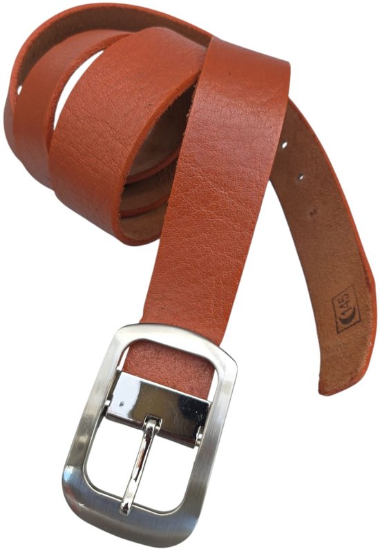 Suitable Riem Suède Leer Blauw - Maat 105 - Heren leren broekriem / broeksriem -... | bol