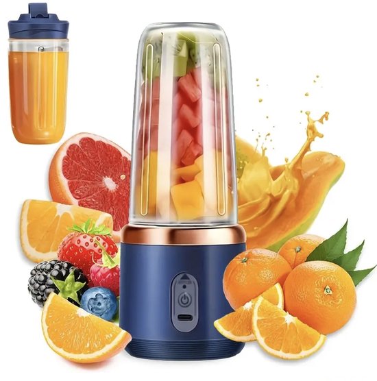 Generic Mixeur des Fruits Portable Rechargeable Avec USB - Rose à prix