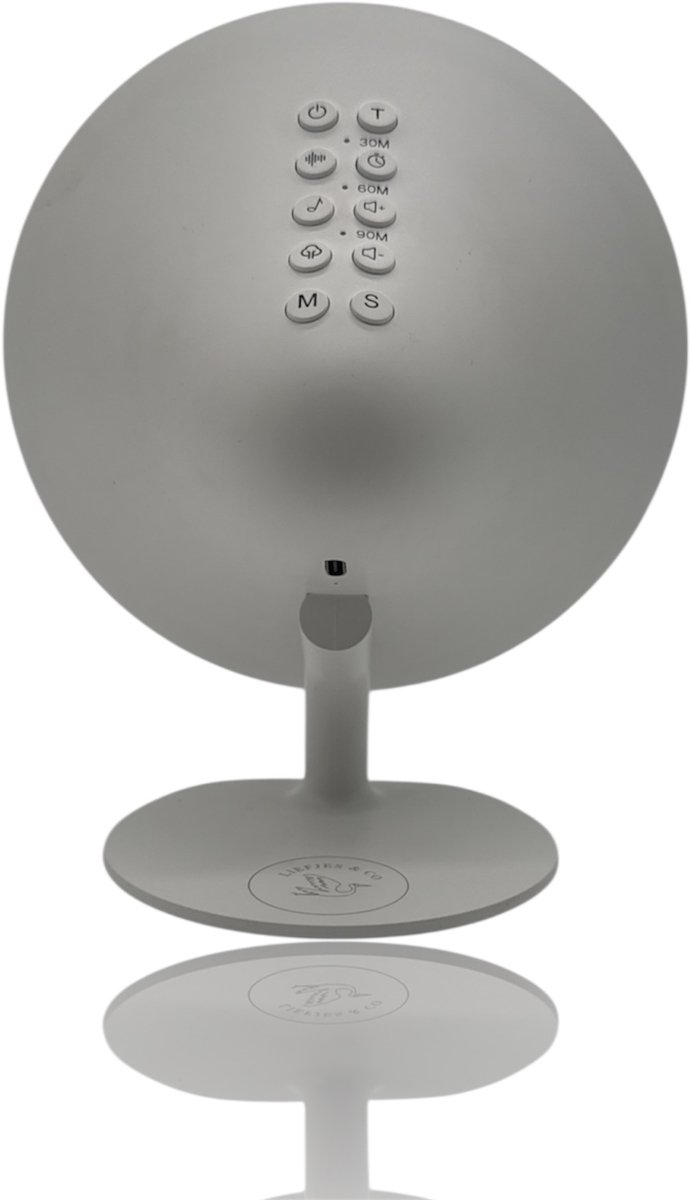 Liefjes & Co White Noise - Witte Ruis Apparaat - Klok - Slaaptrainer - Bluetooth Speaker van Liefjes & Co — afbeelding 4
