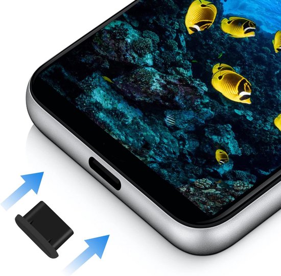 IOSPKKIO® 6 stuks USB C-stofstekker, siliconen hoes, USB 3.1 type C-aansluiting, USB C IOSPKKIO® 6 stuks USB C-stofstekker, siliconen hoes, USB 3.1 type C-aansluiting, USB C