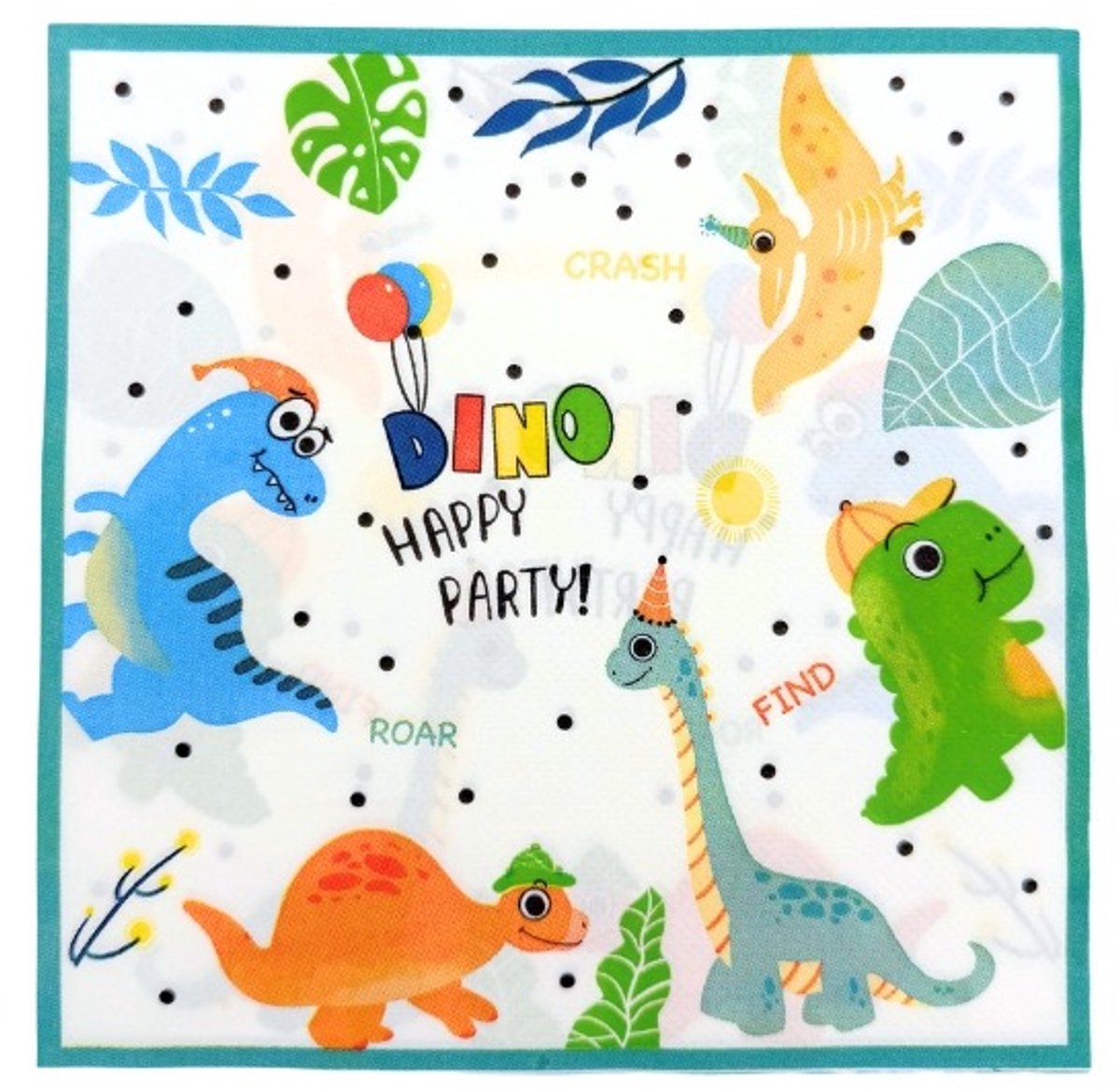 Servetten Dino - 33x33cm - 20 stuks