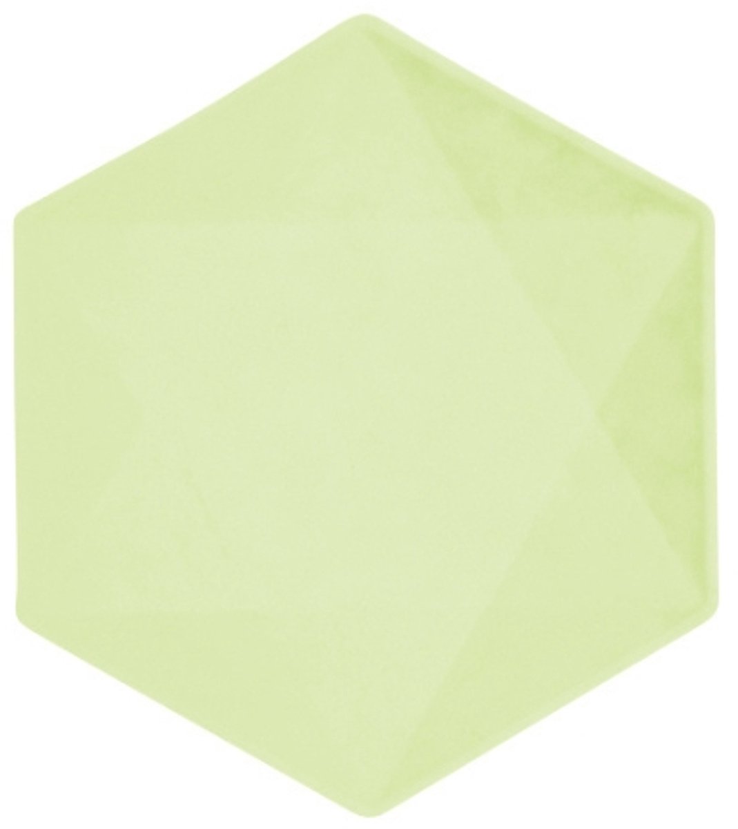 Borden Hexagon Middel Groen (6st) - Daily Style