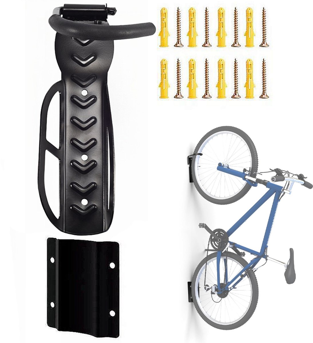 Fiets Ophangsysteem - Fiets Ophangbeugel - Muurbeugel Fiets - Fietshaak - Fietsenrek - Fietsbeugel - Fiets Ophangen Aan Muur - Gereedschapshouder - Draaibaar - Muurhouder - Max Belading 30kg - Voor 1 Fietsen - Voor Mtb, Racefiets, Fiets En E-Bike