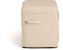 CREATE - Koelkast in retrostijl - Zand - Handvat Zand - FRIDGE RETRO 48L