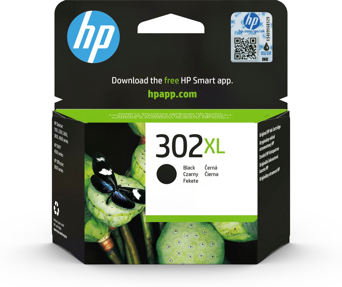 Bol.com HP 302XL - Inktcartridge - Origineel - Hoge capaciteit - Zwart aanbieding