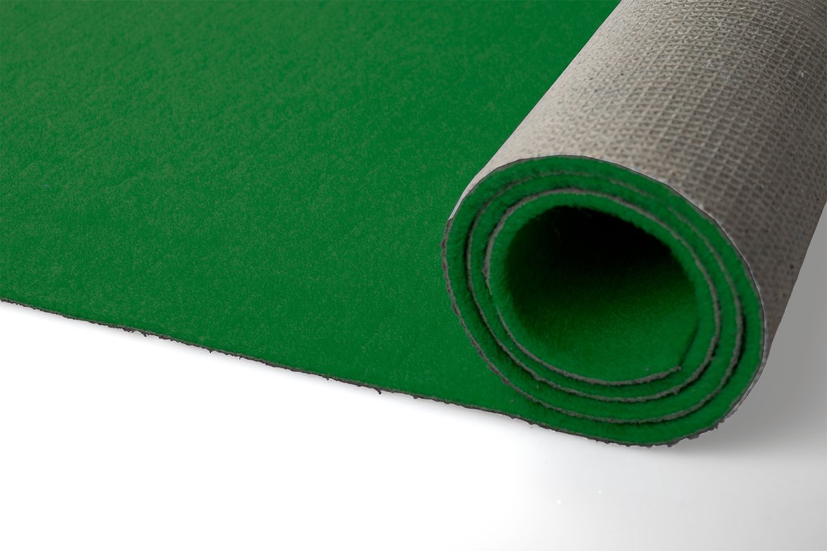 GJ Floors - groene indoor/outdoor loper | Dallas - Breedte: 1 / 2 meter - Dikte: 5 mm - Geschikt voor: Indoor / Outdoor