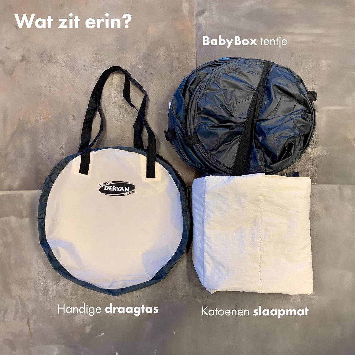 RFWR® Lichtgewicht Reiswieg - Opvouwbare BabyBox - Snelle Opbouw en UV-bescherming - Inclusief Matras en Draagtas thumbnail 2