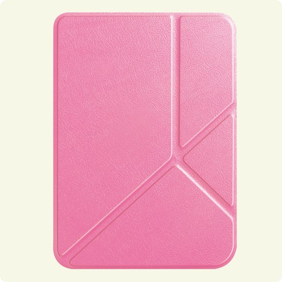 Hoesje Geschikt voor Kobo Clara BW Hoes Bescherm Hoesje Case Sleep Cover Trifold - Hoes Geschikt voor Kobo Clara BW Hoesje - Roze van Merkloos — afbeelding 4