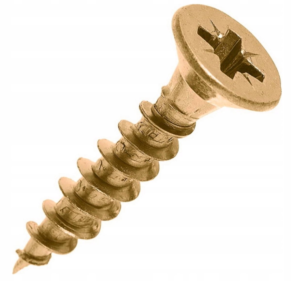 Wkręt-met - Gehard Houtschroeven - 3x12mm - Goudkleurig - PZ2