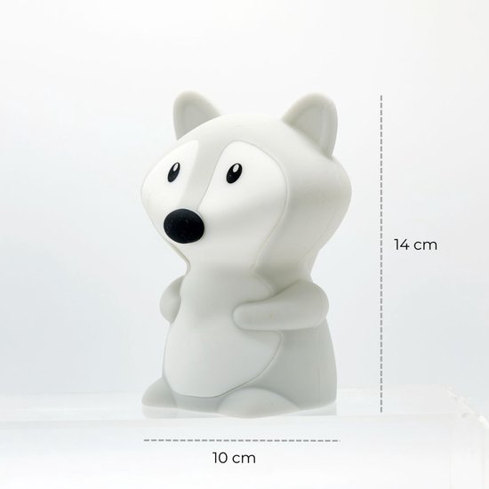 Nachtlamp - Nachtlampje - Kinderlampje - Babylampje - Nachtlamp Baby - Nachtlamp Kind - Slaaplampje - Oplaadbaar Nachtlampje - Siliconen Nachtlampje - Nachtlamp met Timer - Babykamer Lamp - Kinderkamer Lamp - Vosje Nachtlampje - Vosje Lamp van Luvy — afbeelding 5