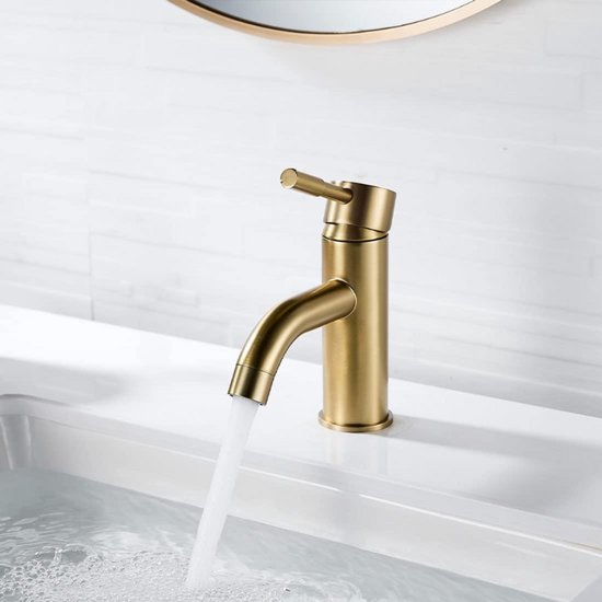 Wastafelkraan, kraan badkamer, koude en warme wasbak, waterkraan wastafel voor badkamer, eenhandsmengkraan, wastafelkraan, kraan badkamer met uittrekbare sproeier, chroom Wastafelkraan, kraan badkamer, koude en warme wasbak, waterkraan wastafel voor badkamer, eenhandsmengkraan, wastafelkraan, kraan badkamer met uittrekbare sproeier, chroom