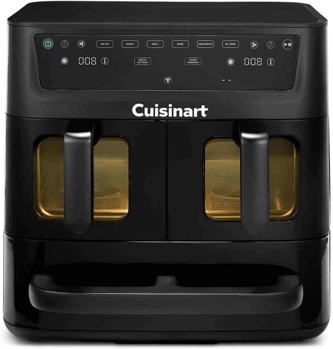 Cuisinart - Tri Zone 13,6 L Airfryer & Oven - 3 zones Heteluchtfriteuse (2x4,3 L + 5 L) - 9 functies - Sync Cooking - PFAS-vrije keramische coating - 2520 – 3000W - Zwart