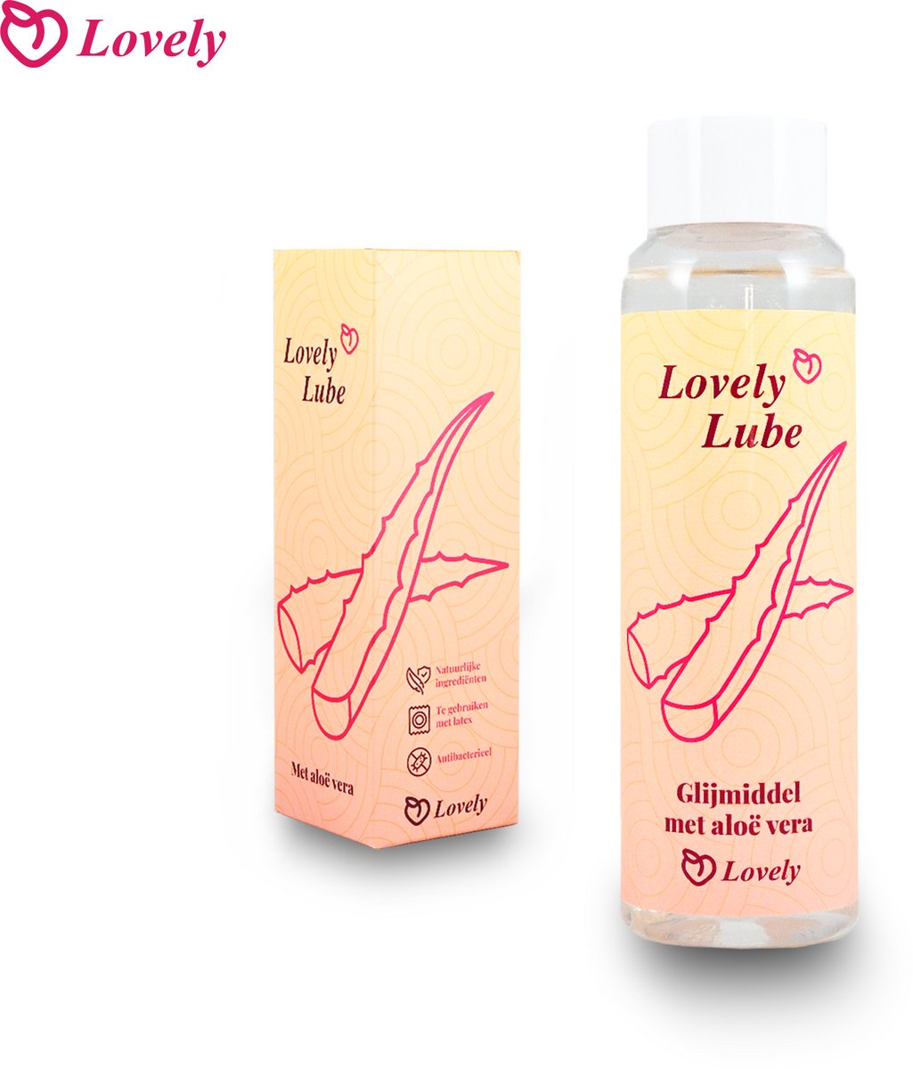 Lovely Lube – Natuurlijk Glijmiddel op Waterbasis met Aloe Vera, Latex Veilig, Hydraterend & Huidvriendelijk-240 ML