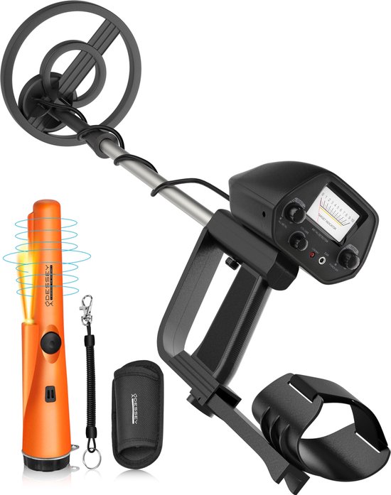 ODESSEY Metaaldetector - met Pinpointer - Kind - Volwassen - Professioneel - Explorer - Zwart