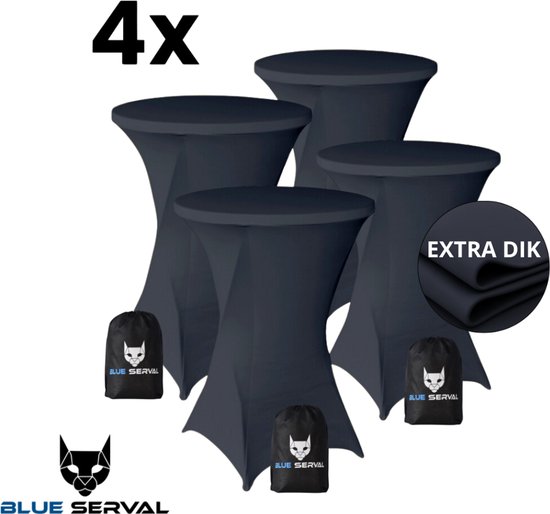 Statafelrok - zwart - polyester - 80x110 cm