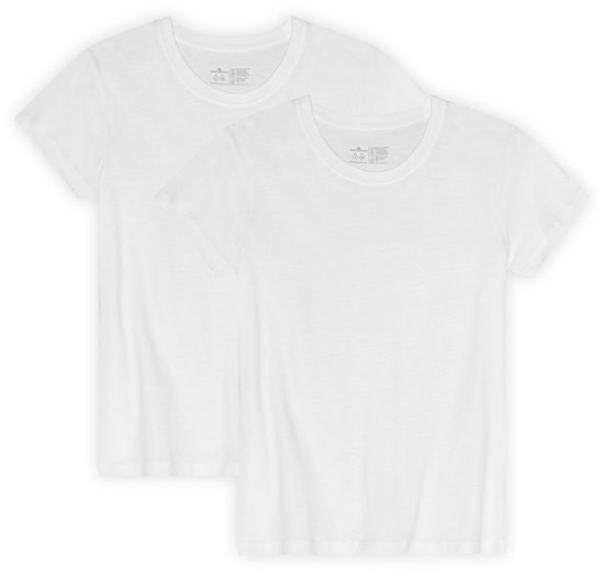 T-Shirt DANISH ENDURANCE pour Femme - Col Rond - Wit- S