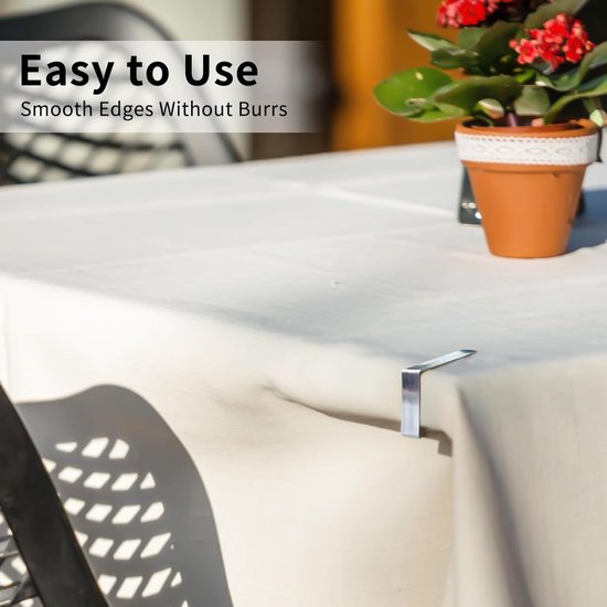 Pinces à Pinces à nappe BOTC - 12 pièces - Pinces de Pince-nappes robustes pour nappe - Poids de nappe - Acier inoxydable