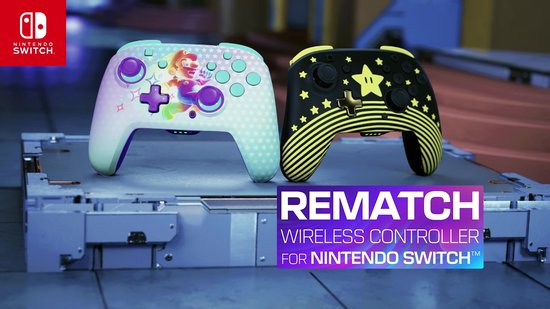 Turtle Beach Rematch Glow In The Dark - Draadloze Controller - Nintendo Switch & Nintendo Switch 2 - Invincible Mario